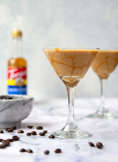 Made with only a handful of ingredients in five minutes, this festive salted caramel espresso martini is the perfect cocktail for any coffee-lover!