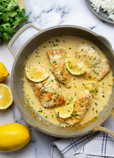 Lemon-Mustard-Chicken-Overhead-Pan-Poster-Image