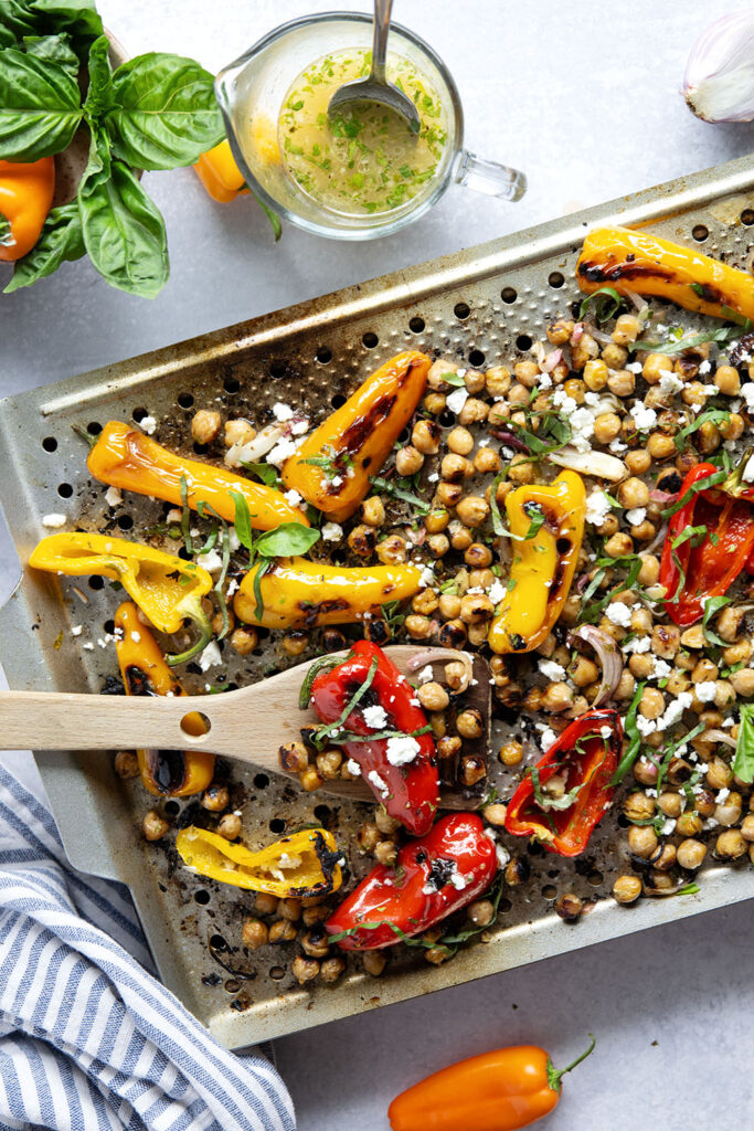 grilled-marinated-chickpeas-and-sweet-peppers