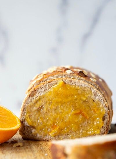 Perfectly soft, chewy and studded with crunchy walnuts and a touch of orange flavor, this yeast orange walnut bread is a loaf of pure sunshine!