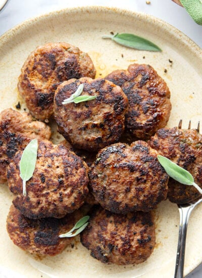 Herby fresh sage and sweet maple syrup give this lean maple turkey sausage that signature breakfast sausage flavor for a fraction of the fat found in standard sausage.