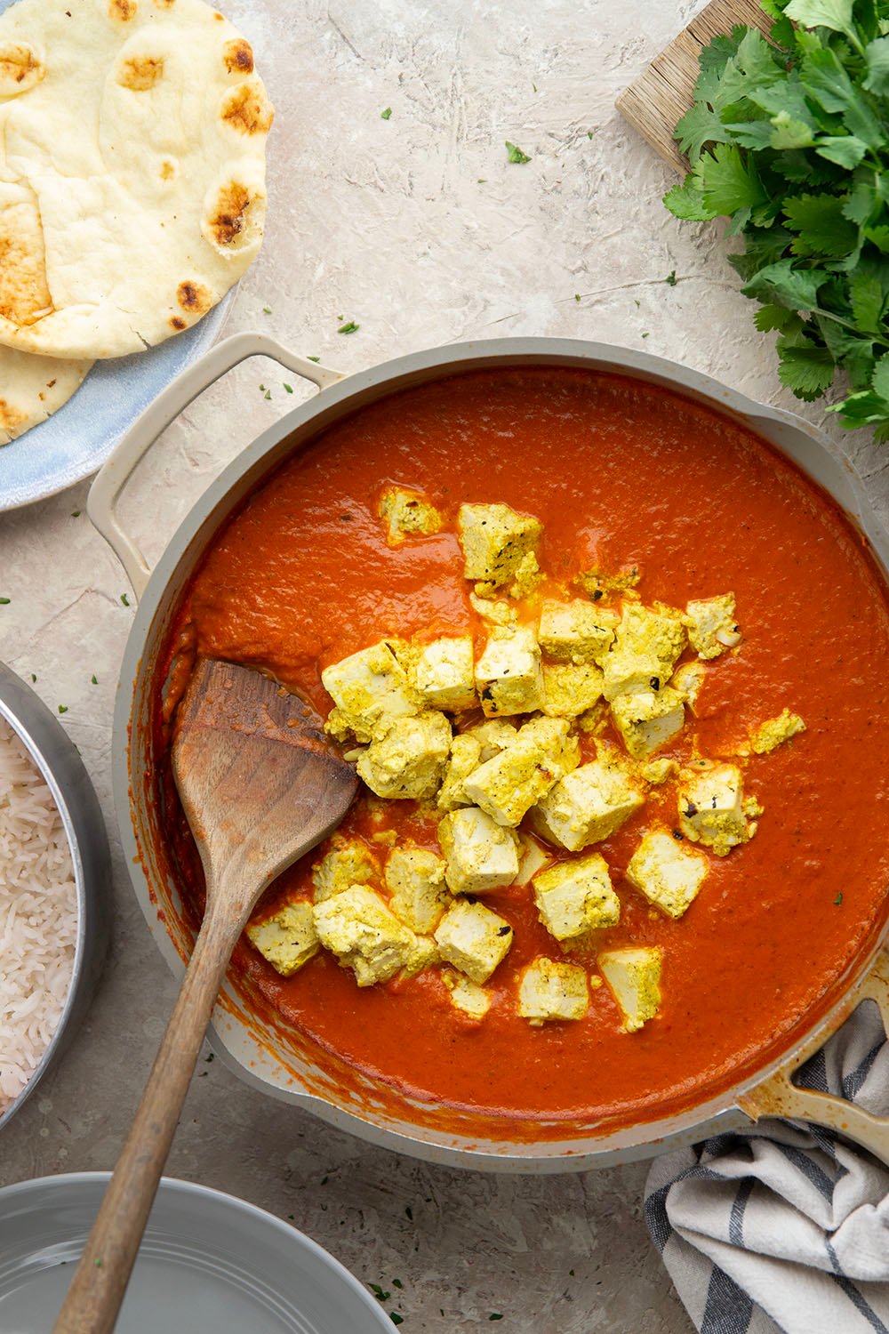 Rich and creamy tofu tikka masala features a flavorful scratch-made tikka masala sauce simmered with yogurt-marinated tofu cubes. This vegetarian take on tikka masala is just as satisfying as the chicken version!