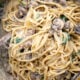 Mushroom Sausage Fettuccine Alfredo