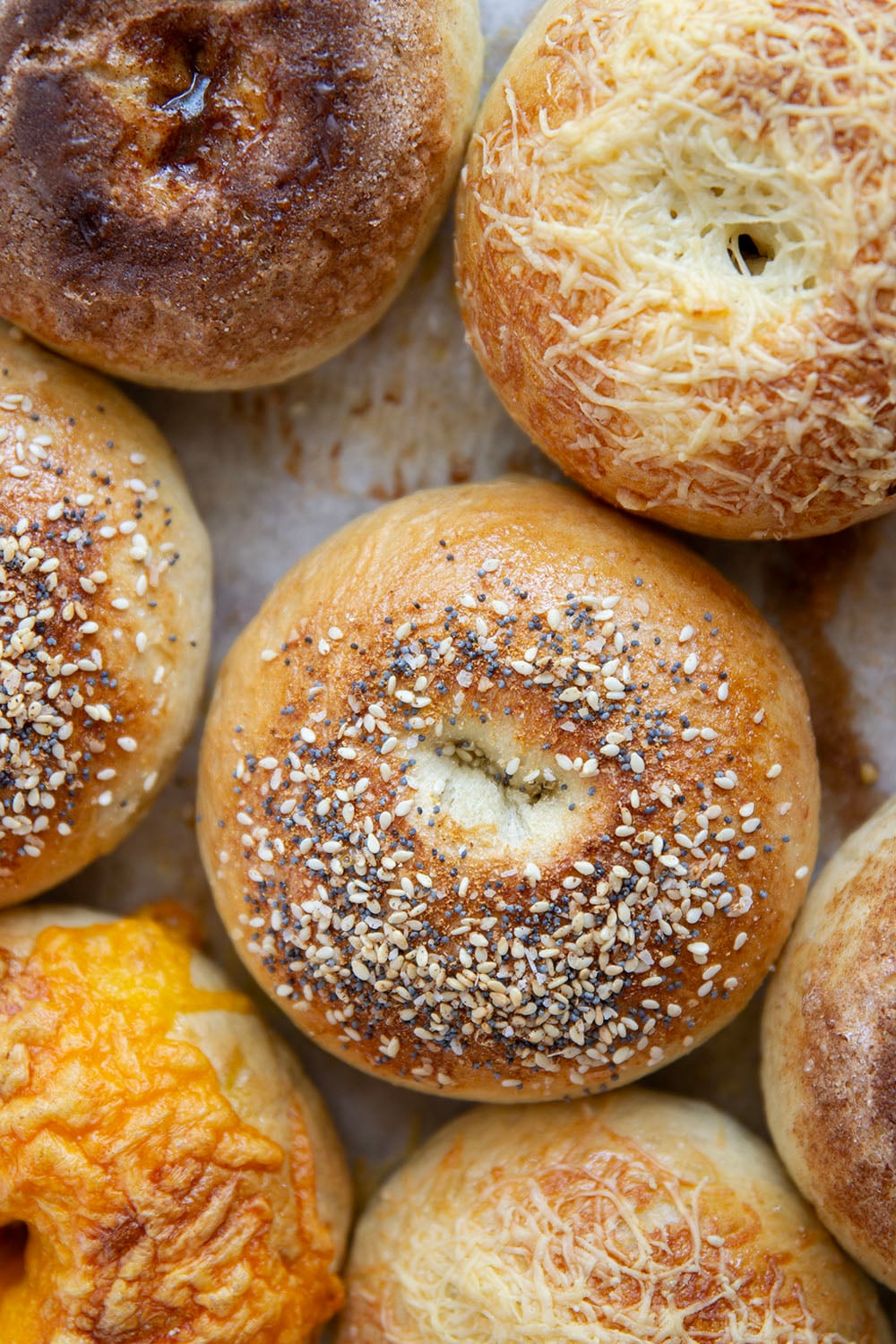 You'll never make a deli bagel run again once you try these homemade bagels. This easy recipe has the perfect ratio of soft to chewy and are a blank canvas for any bagel flavor you can dream up!