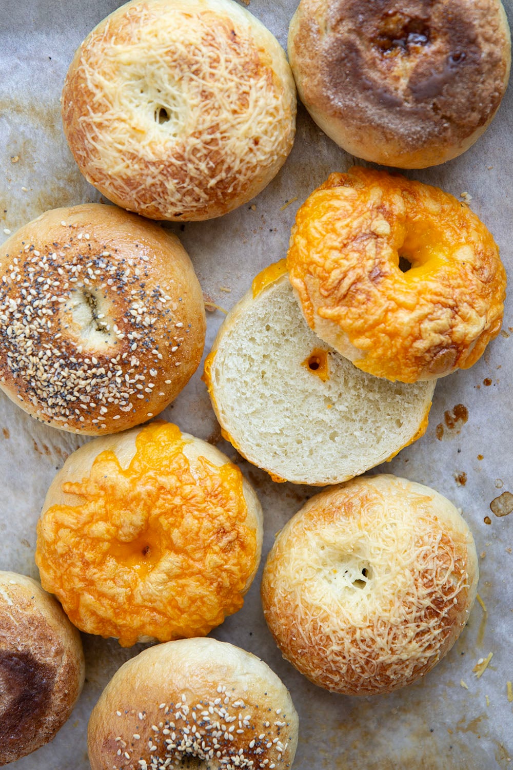 You'll never make a deli bagel run again once you try these homemade bagels. This easy recipe has the perfect ratio of soft to chewy and are a blank canvas for any bagel flavor you can dream up!