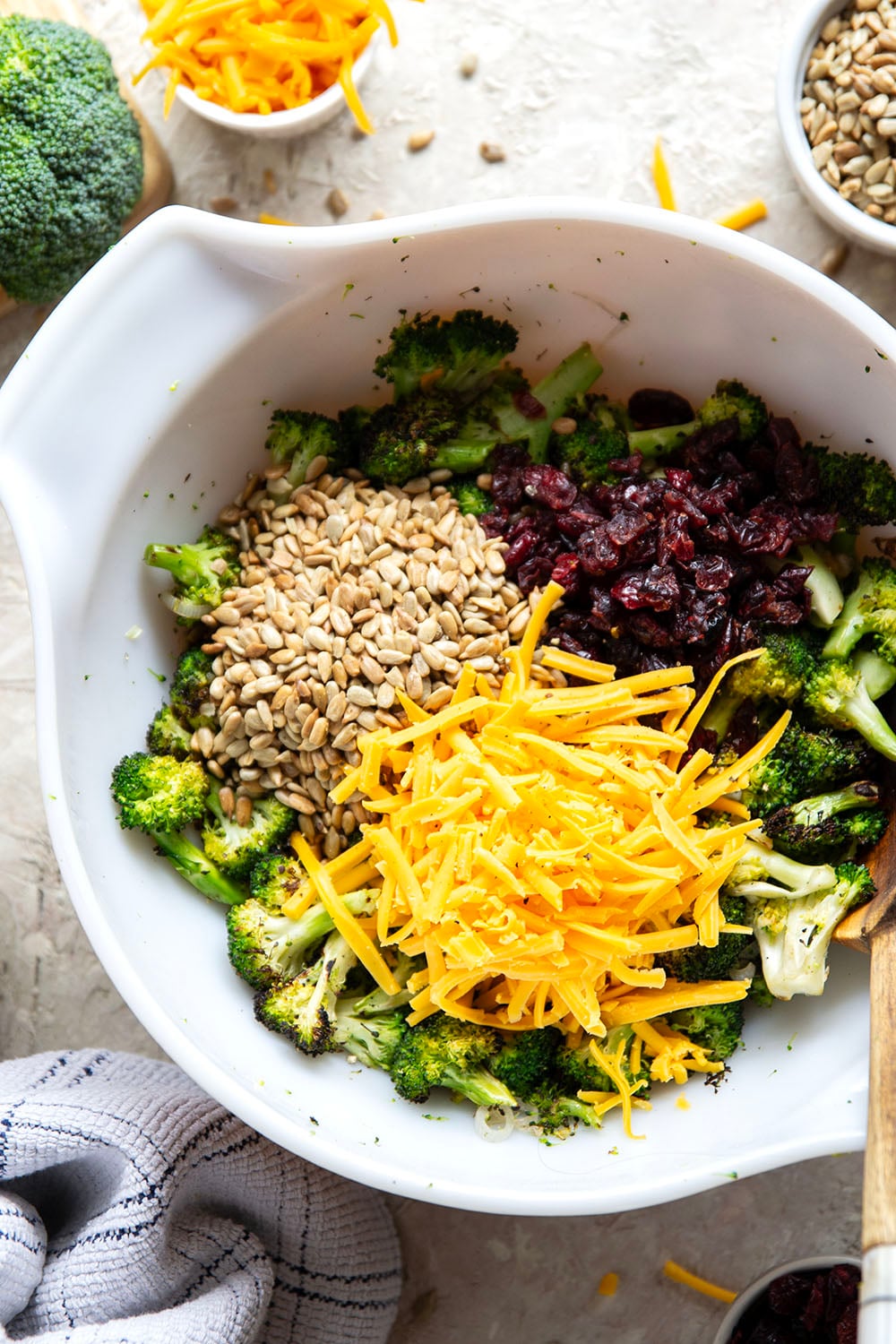 A quick smoky char on broccoli and plenty of freshly shredded cheddar transform this creamy broccoli cheddar salad into a side dish that's always the first to disappear!