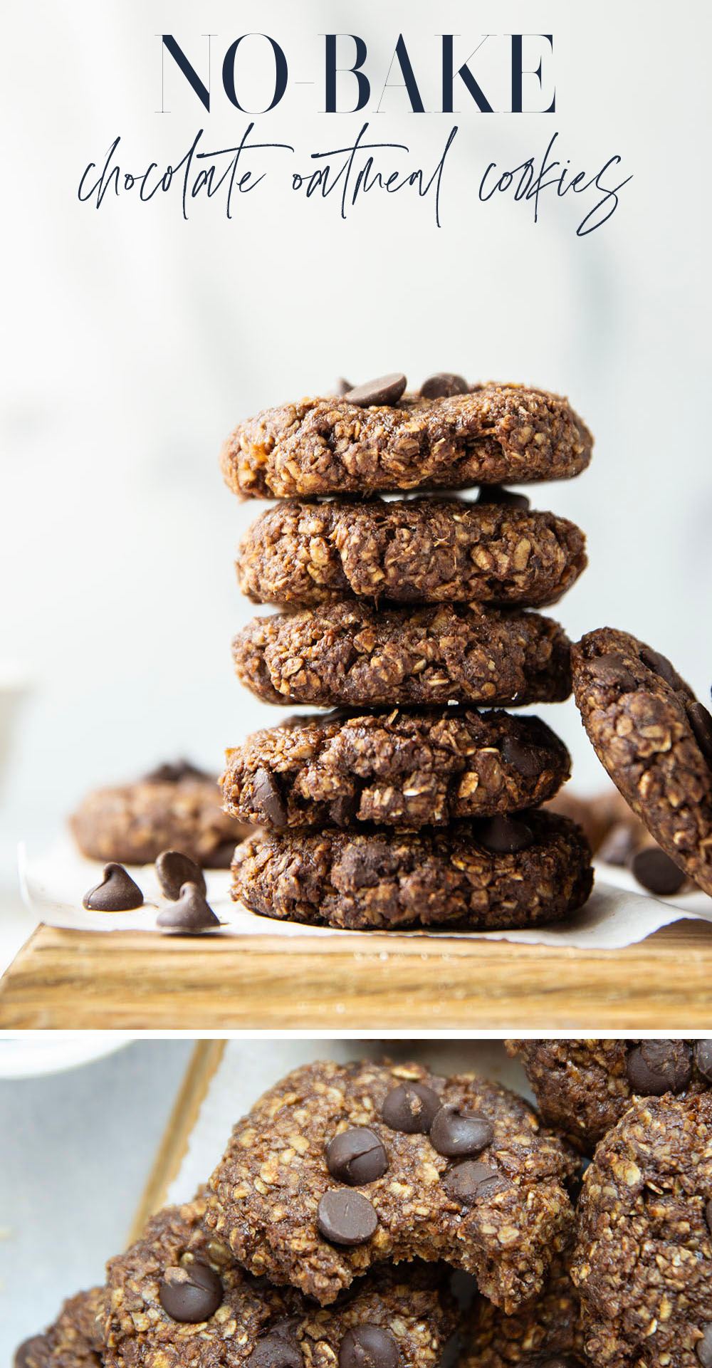Craving something sweet but don't want to heat up the kitchen? These no-bake chocolate oatmeal cookies whip up in minutes flat and you can store them in both the fridge and the freezer for whenever the chocolate craving hits.