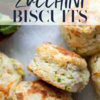 You'd never guess that these light and flaky biscuits are loaded up with shredded zucchini! Paired with nutty Parmesan, these zucchini biscuits are definitely a keeper summer recipe.