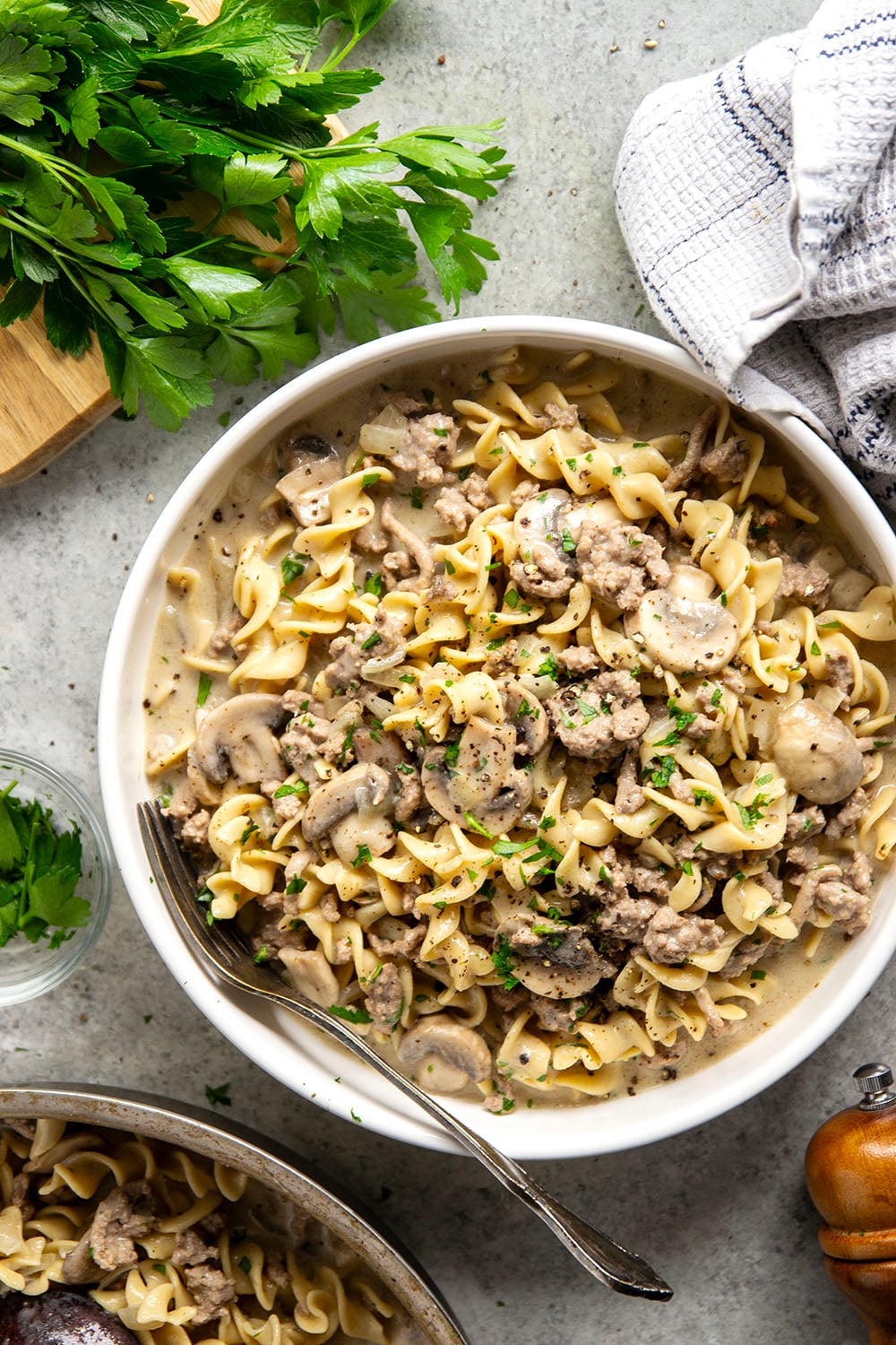 Browned ground turkey makes this classic pasta dish budget-friendly and this version is made entirely in one pan in only 30 minutes.
