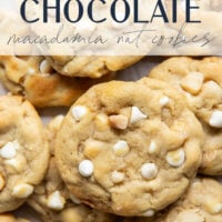 Supremely thick, chewy, and loaded with the classic combo of rich white chocolate and buttery macadamia nuts, these white chocolate macadamia nut cookies are a cookie jar keeper!